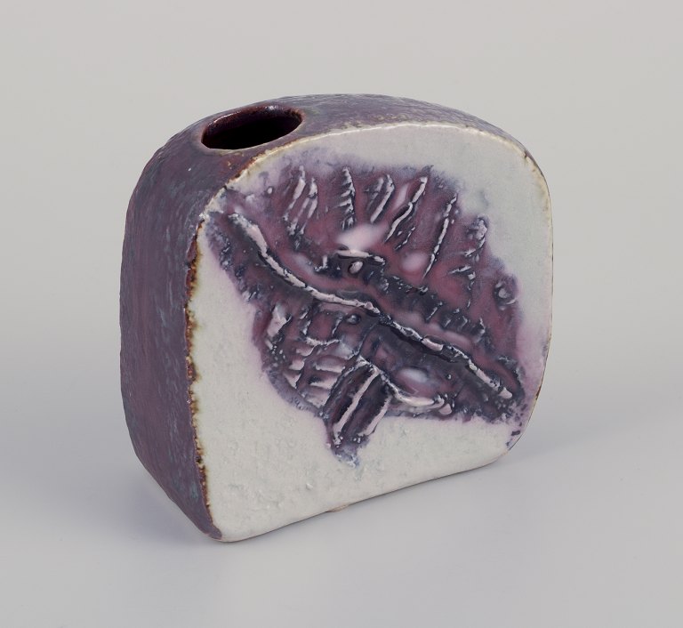 Carl Harry Stålhane for "Designhuset", Sweden.Unique stoneware vase.