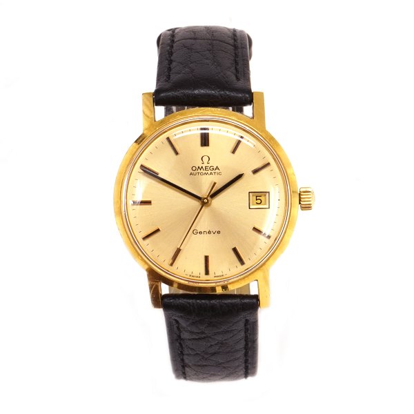 Omega Automatic Geneve 18kt guld. Ref 166.127. Caliber 1481. Ca. år 1972. D:  35mm
