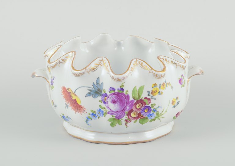 Richard Klemm, Dresden, Tyskland.Glaskøler (monteith) af porcelæn.