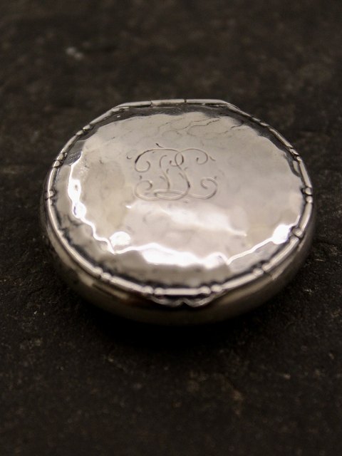 830 sølv pille æske