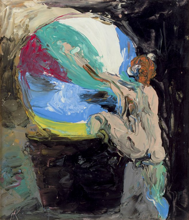 Hans Kajtorp, Swedish artist. ListedOil on board.