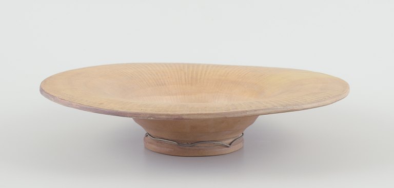 Svend Hammershøi for Kähler.Skål af lertøj. Rillet design.
