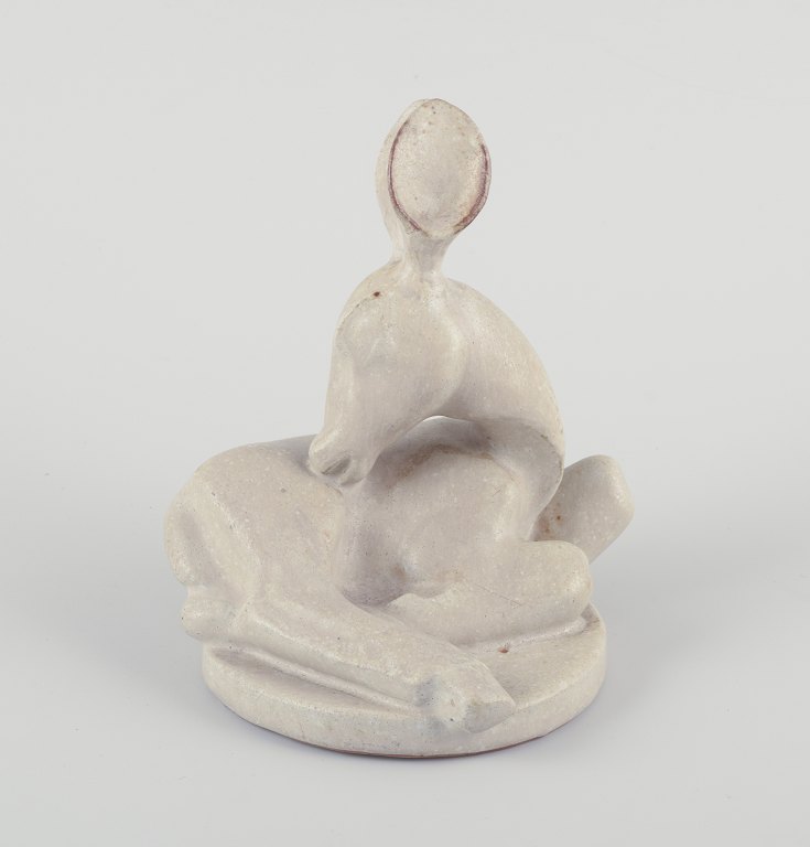 Arne Bang (1901-1983), keramikskulptur af råkid.