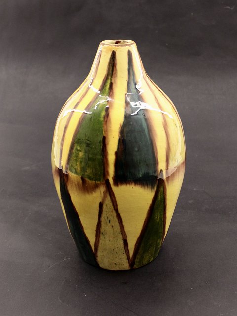 Keramik vase 25 cm flot dekoreret