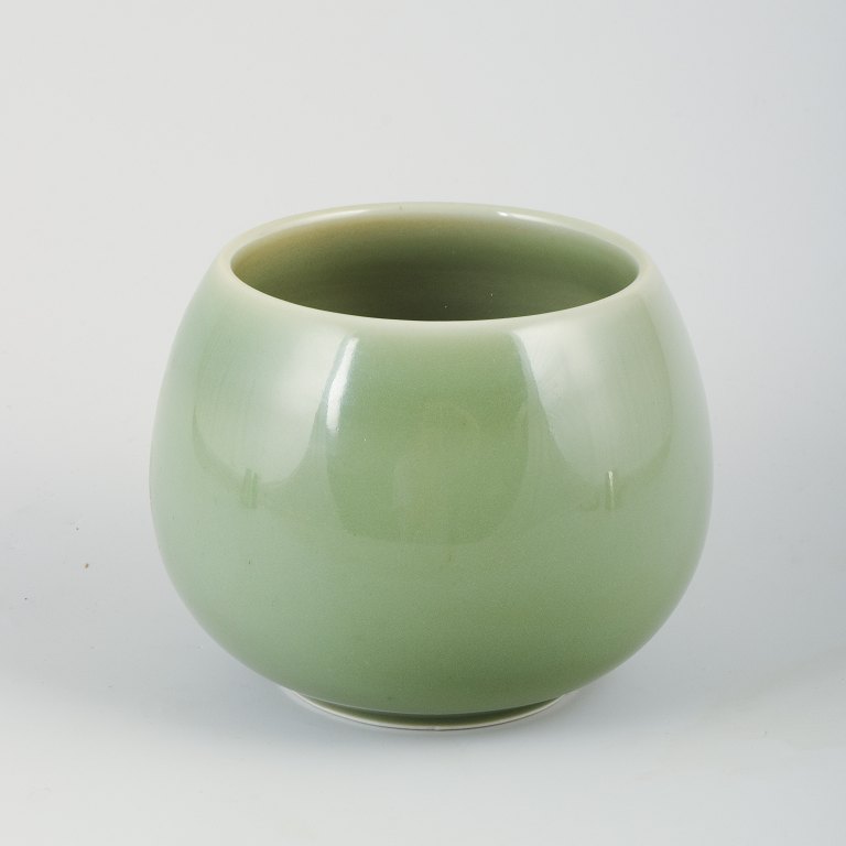 Royal Copenhagen. Ceramic vase with celadon glaze.Model: 20510.