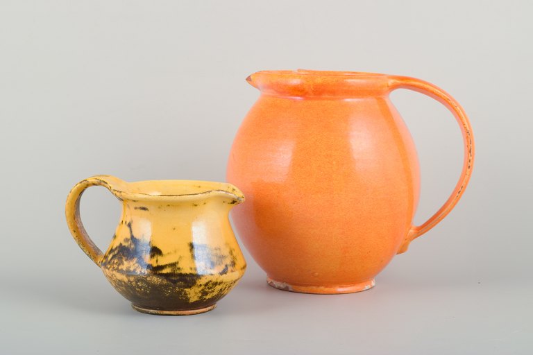 Svend Hammershøi (1873–1948) for KählerTwo glazed ceramic jugs.