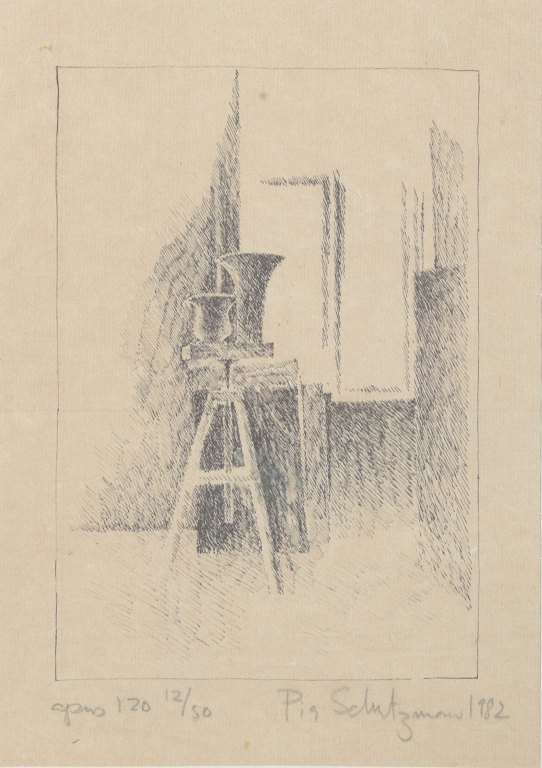 Pia Schutzmann (b. 1952).Lithograph, 1982.