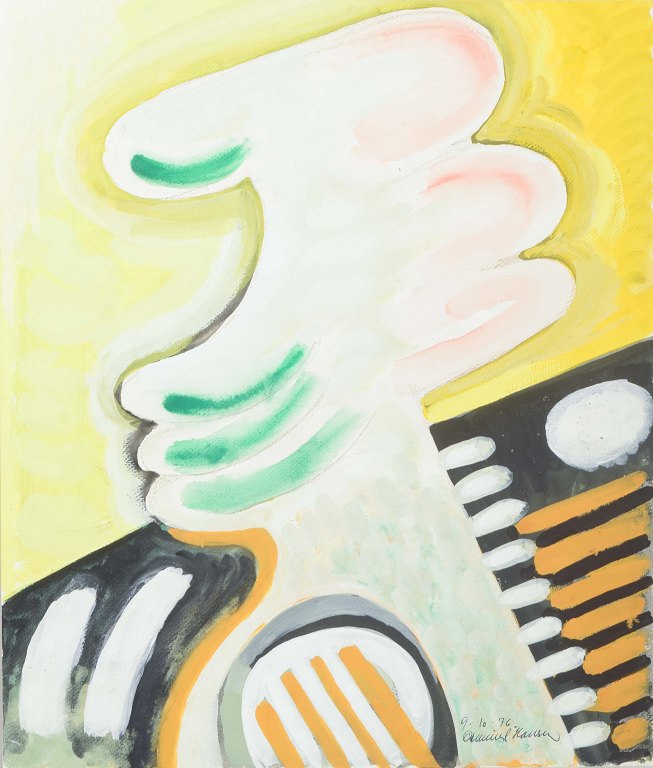Osmund HansenAbstrakt komposition.Gouache på papir.