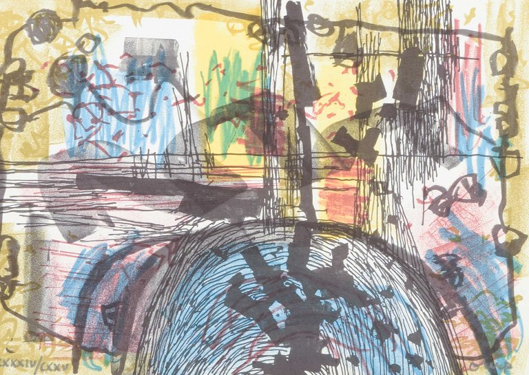 Bengt OrupColor lithograph. Pencil signed and numbered.