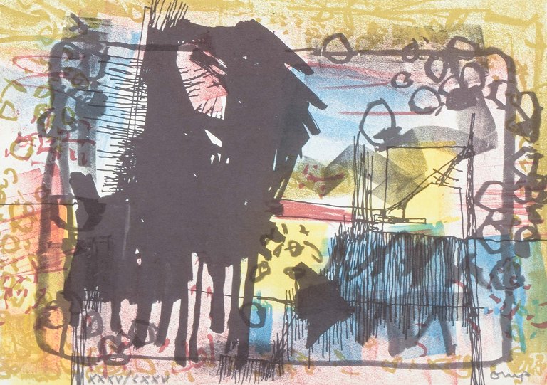 Bengt OrupColor lithograph. Pencil signed and numbered.