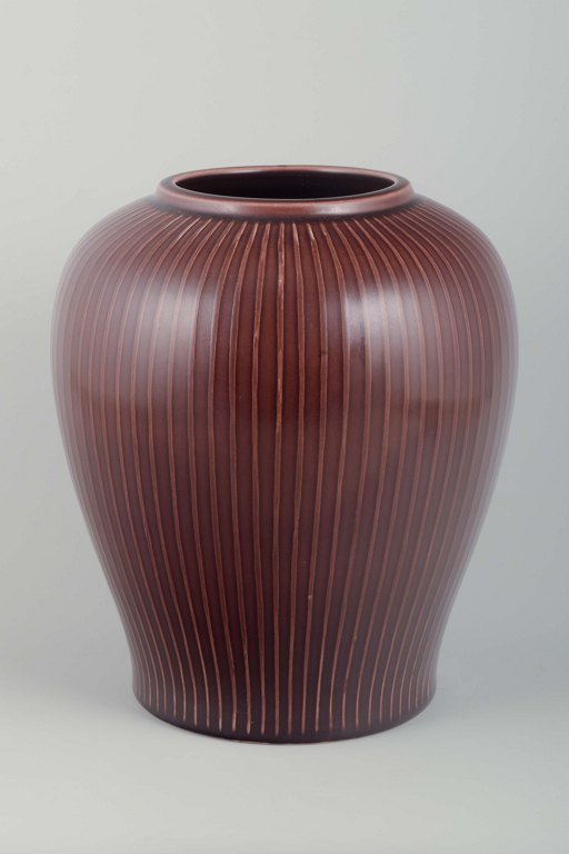 Aluminia "Marselis" stor fajancevase.