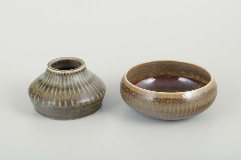 Carl-Harry Stålhane (1920–1990) for RörstrandBowl and vase, ca. 1960s.