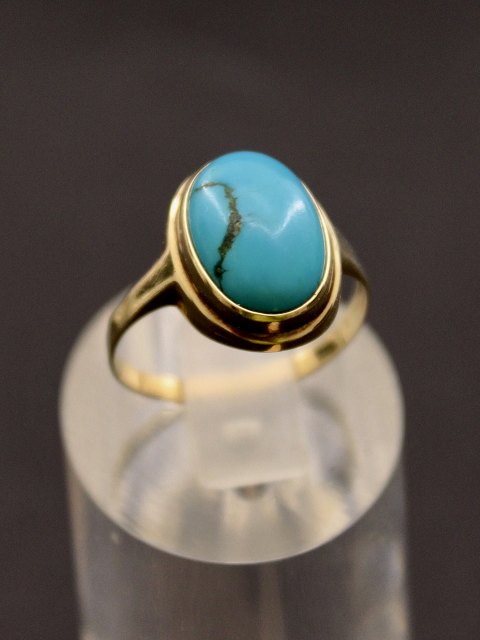 8 karat guld ring  med turkis