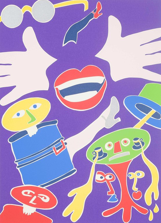 Tom Krøjer (1942–2015)Color lithograph.