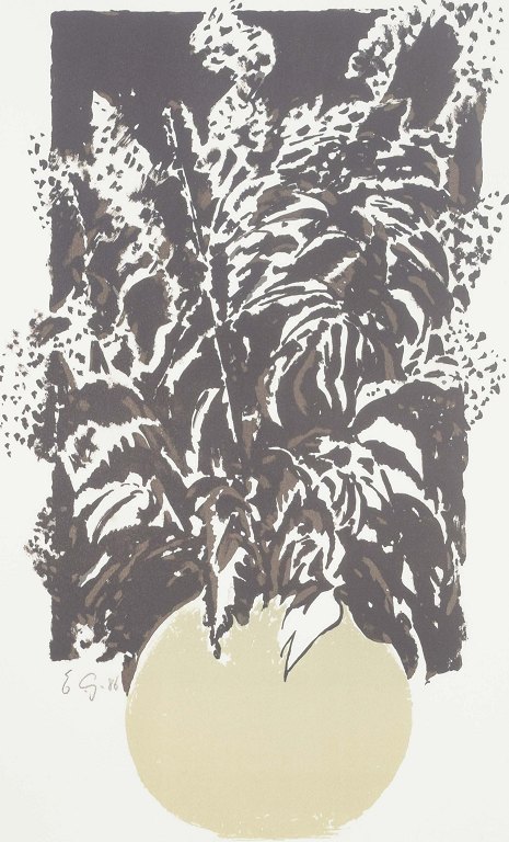 Emil Gregersen (1921–1993)Farvelitografi.