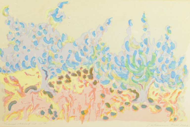 Johanne Foss (b. 1939)Color lithograph