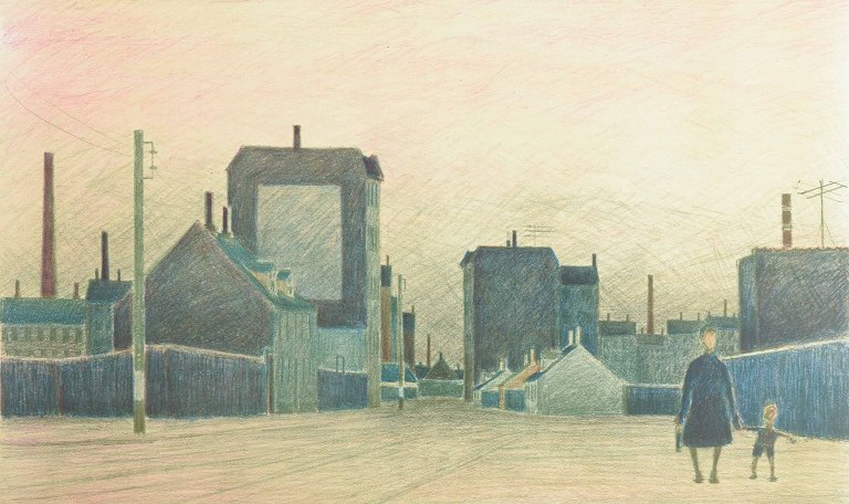 Folmer Bendtsen (1907–1993)Color lithograph.