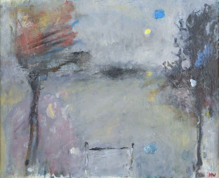 Håkan Wennström, Swedish artist.“Grinden”.Oil on canvas.