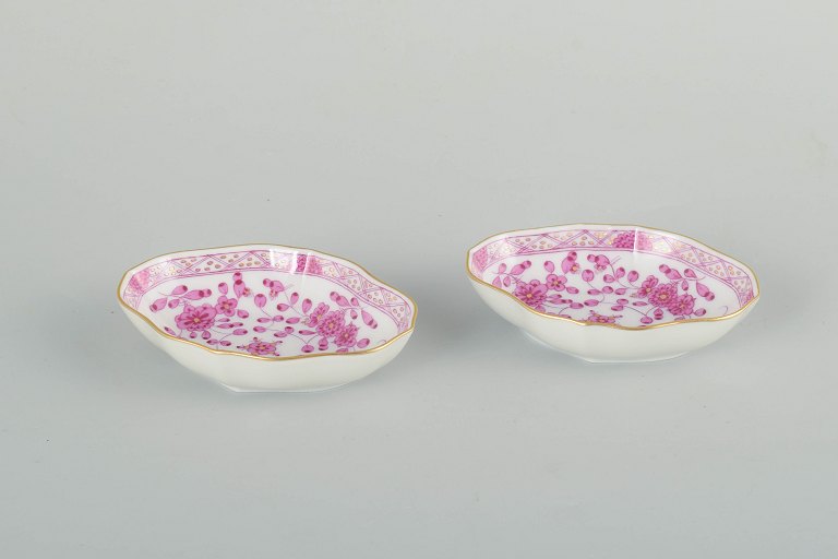 Meissen, “Pink Indian”2 små skåle, tidligt 1900-tallet.