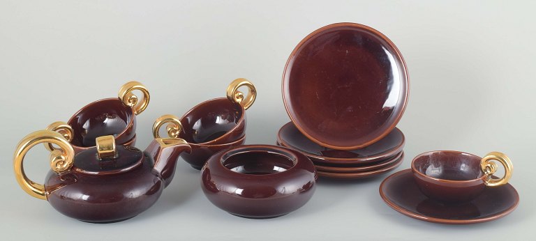 Marcel Giraud, Vallauris, FranceTea service for 5 persons, 1960/70s.