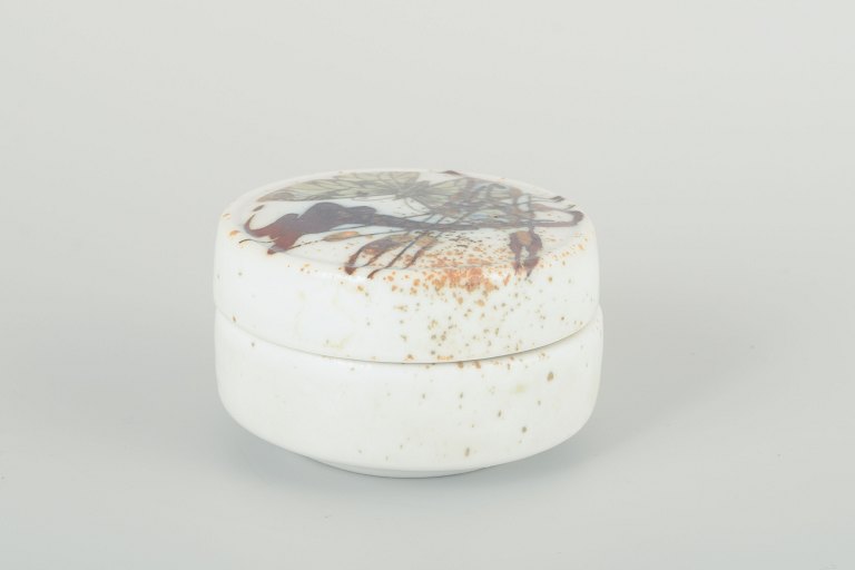 Nils Thorsson for Royal Copenhagen.Miniature lågkrukke, 1960’erne.