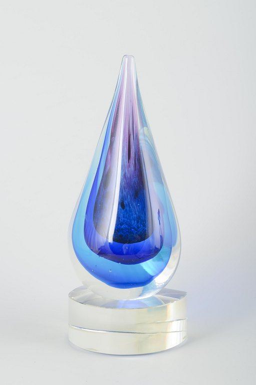 MuranoDråbeformet glasskulptur, 1970’erne.