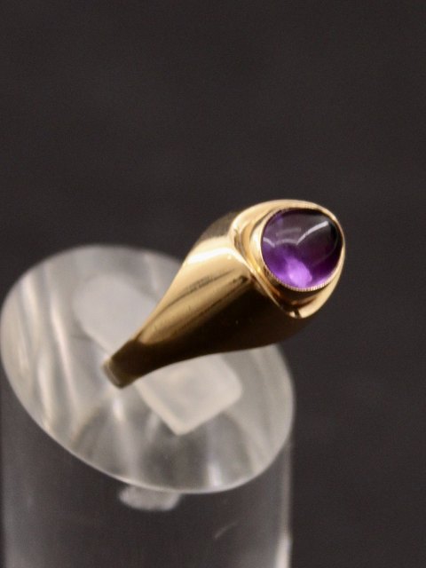 14 karat vintage guld ring  med ametyst