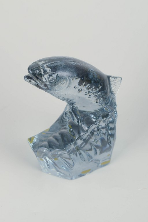 Paul Hoff for Kosta Boda / WWFLaks i klart kunstglas, 1970’erne.