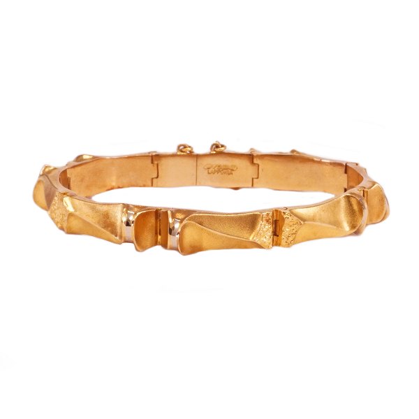 Lapponia 18kt gold bracelet year 1980. L: 18,5cm
