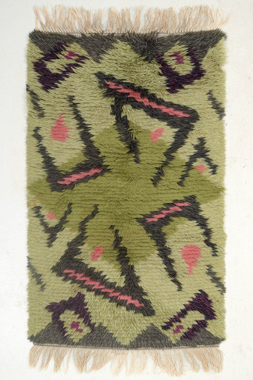 Skandinavisk designerRya-tæppe, 1960/70’erne.