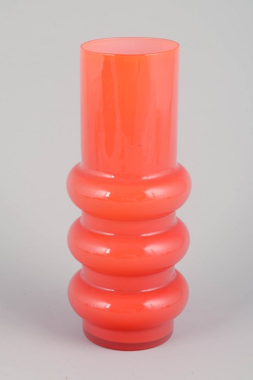 Svensk kunstglas.Mundblæst vase, 1970’erne.