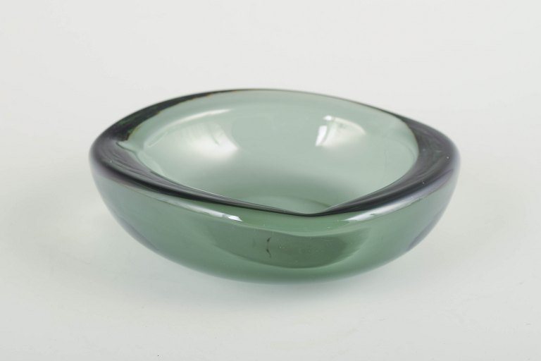Skandinavisk glasværkkunstglas skål, 1970’erne.