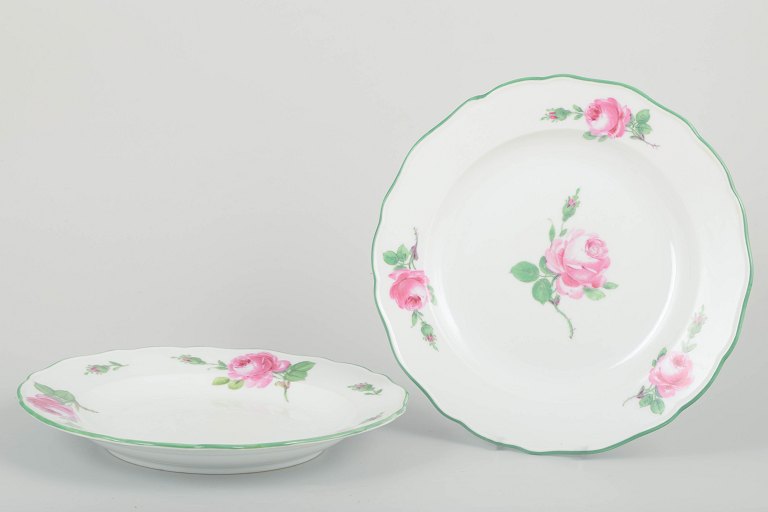 Meissen to middags­tallerkener, 1930’erne.