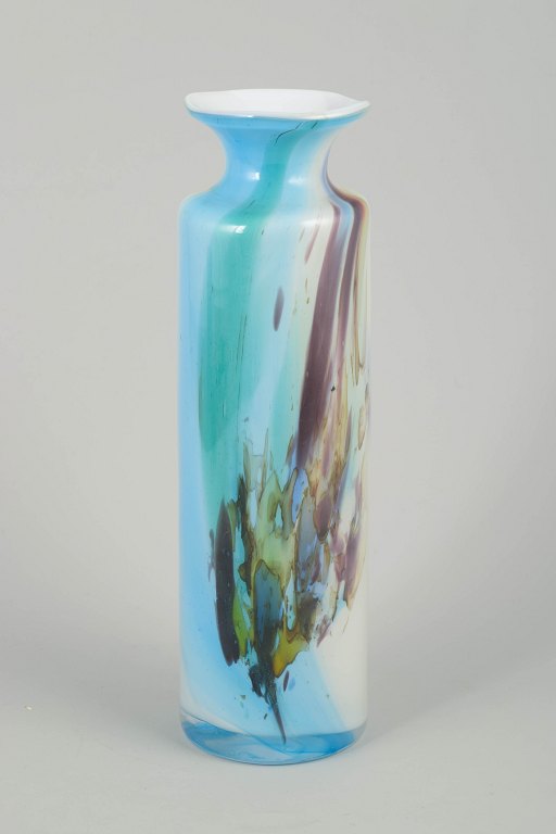 Per Lütken for Holmegaard"Cascade" Glasvase, 1970’erne.
