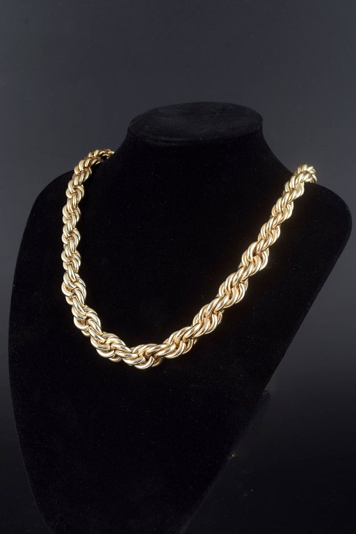 Christian DiorForgyldt vintage halskæde, 1973.