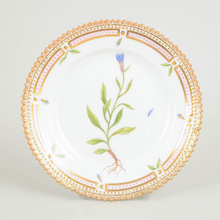 Royal Copenhagen Flora Danica Sidetallerken, 1967