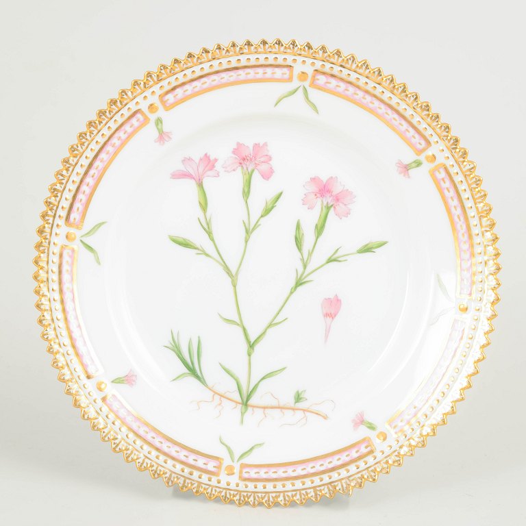 Royal Copenhagen Flora Danica Sidetallerken, 1964