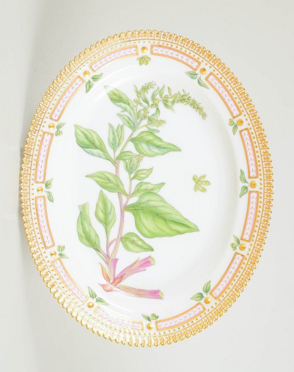 Royal Copenhagen Flora Danica ovalt fad, 1994.