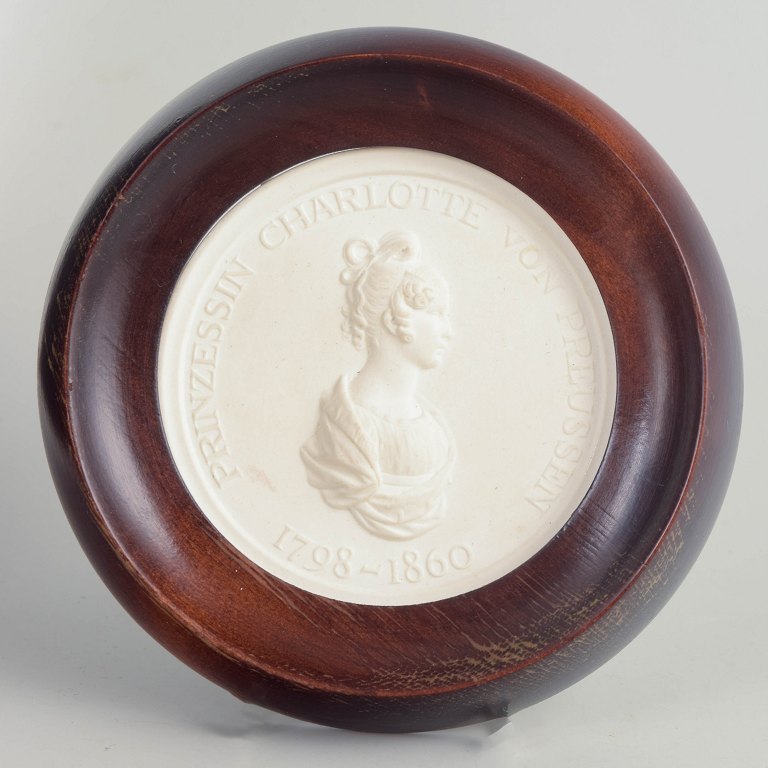 Meissen Biscuit plaque, c. 1970s.