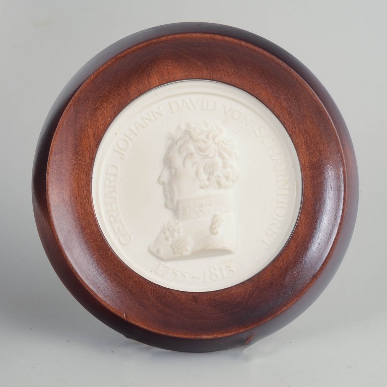 Meissen Biscuit plakette, ca. 1970’erne.