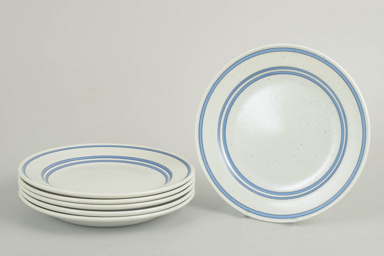 Stig Lindberg for Gustavsberg, seks tallerkener.
