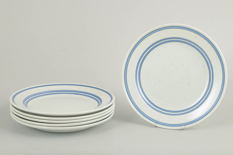 Stig Lindberg for Gustavsberg, seks tallerkener.
