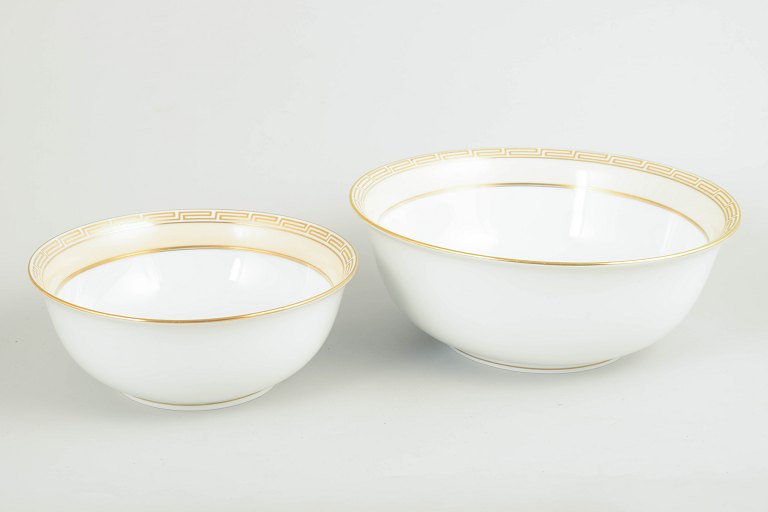 Bing & Grøndahl Rossini, sæt med 2 skåle, Art Deco.