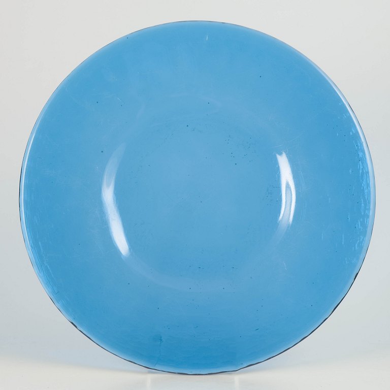 Svensk kunstglas, stort fad.