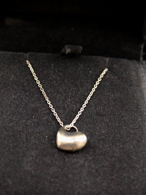 Georg Jensen sterling sølv hjerte og kæde