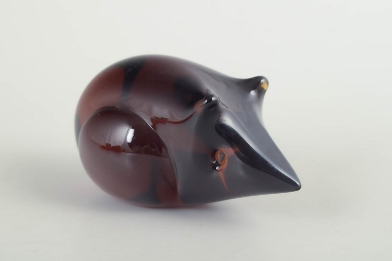 Fm Konstglas, mouse, glass sculpture.