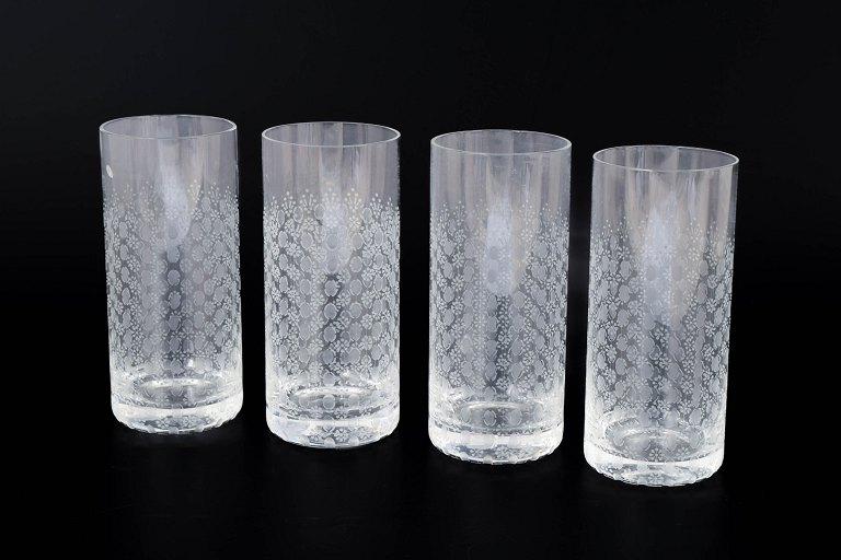Björn Wiinblad for Rosenthal, sæt af fire “Romanze” glas.