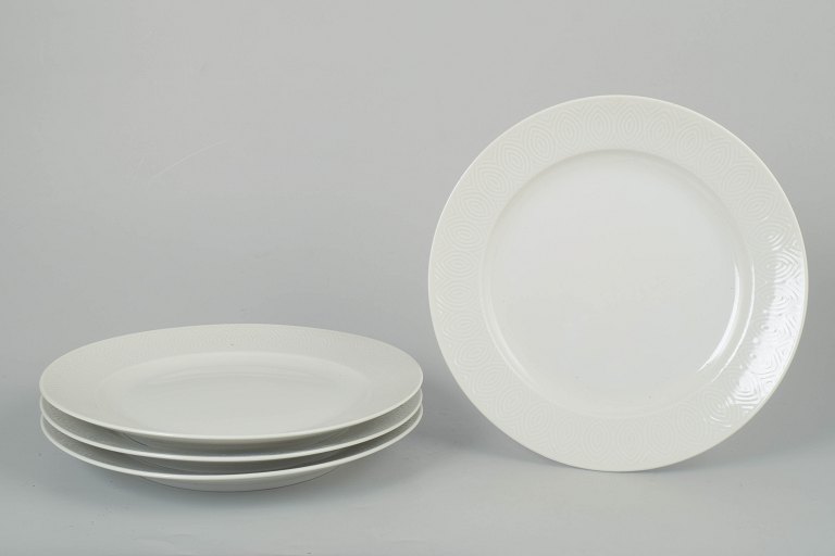 Axel Salto for Royal Copenhagen, sæt af fire middagstallerkener.