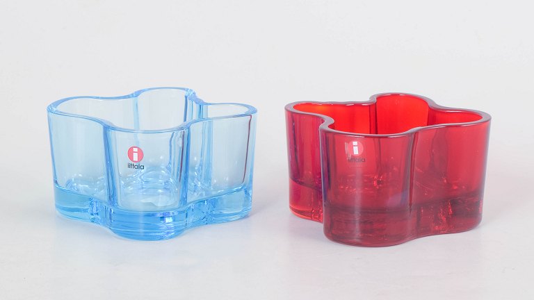 Alvar Aalto for Iittala, sæt af to fyrfadsstager.