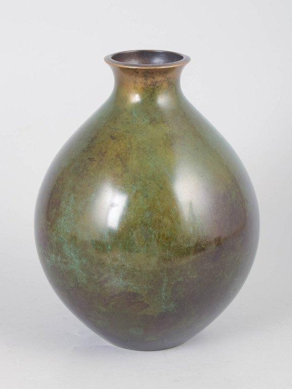 Just Andersen model B1487 bronze vase.